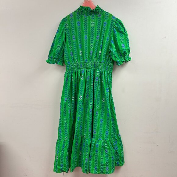 Vibrant Ruffle Smocked Midi Dress - WC4861 - Picture 2 of 2